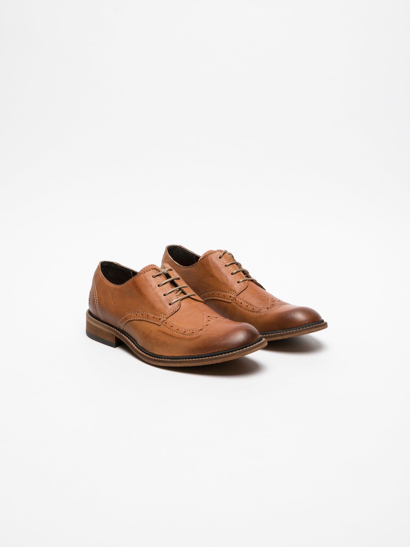 Fly London Chocolate Brown Derby Shoes